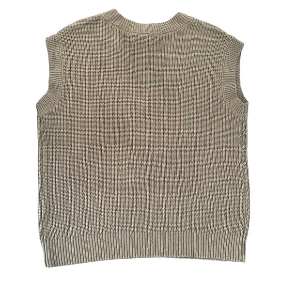 Marled NEW Burnt Olive Sleeveless Sweater Vest Large - Picture 7 of 8